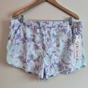 RBX Women"s Floral Athletic Shorts